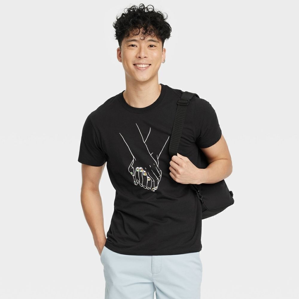 🔥JZD For Target Pride Holding Hands T-shirt